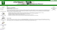 Desktop Screenshot of etafilters.com